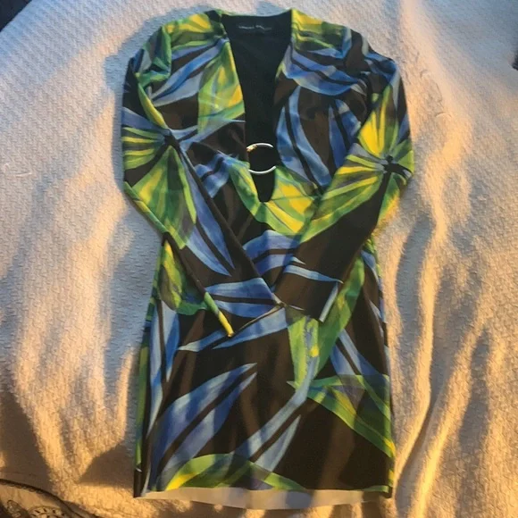 Louisa Ballou x SSENSE exclusive green mesh ring dress